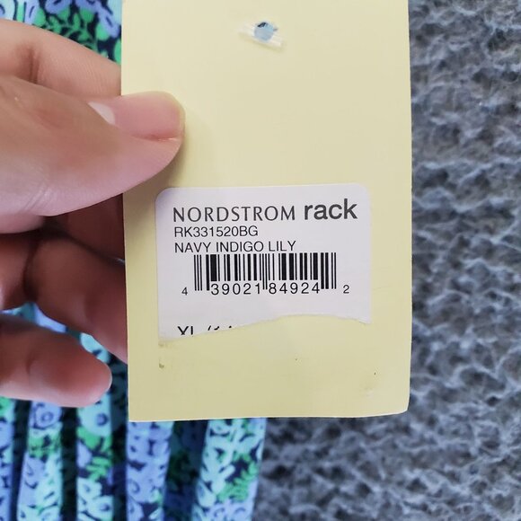 Harper Canyon Dress Girls XL Navy Blue Floral Sleeveless Tiered Ruffle *NWT* - Picture 3 of 10